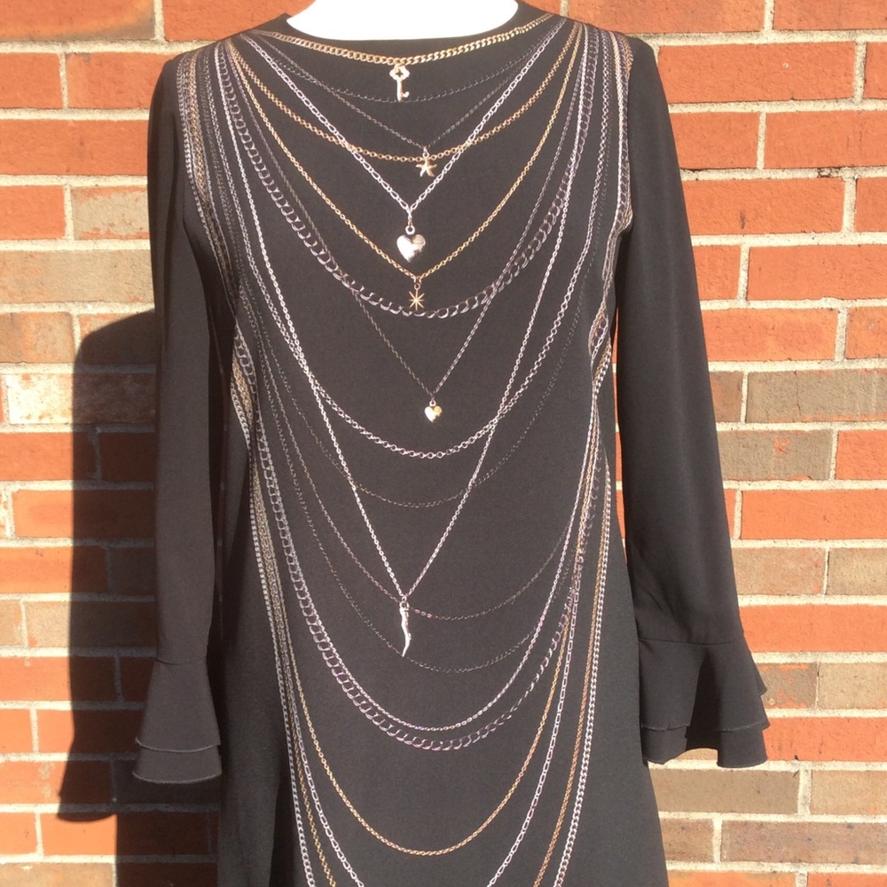 Mosh into black long sleeve dress